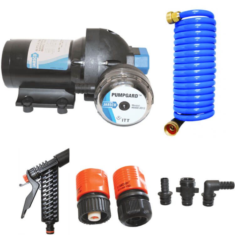 Jabsco J20 162 deckwash pressure pump kit w hose Water Pumps Now