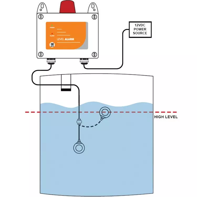 12 volt liquid level alarm