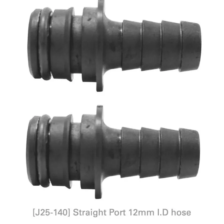 Jabsco 12mm plug in straight ports