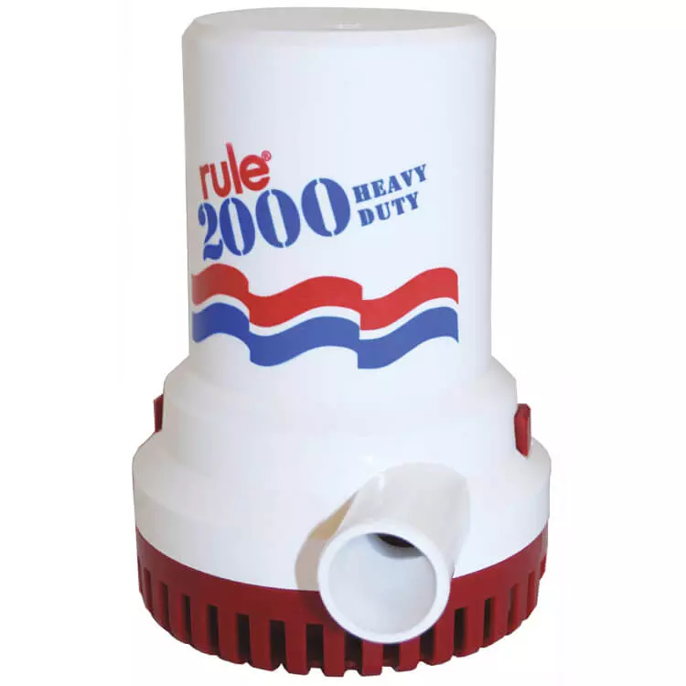 Rule 2000 24v submersible marine boat bilge water pump