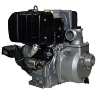 Koher KD350 electric start diesel 3 inch transfer pump with roll frame
