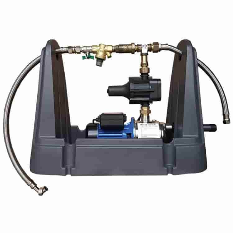 Rains to mains water pump systems