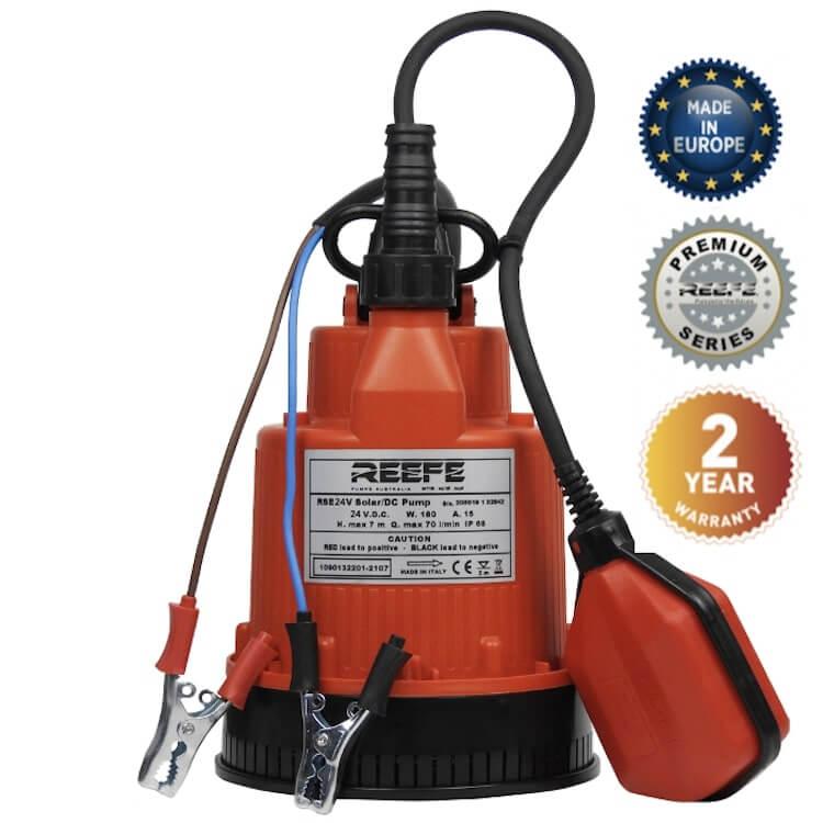 Reefe RSE24v solar DC powered submersible sump pump