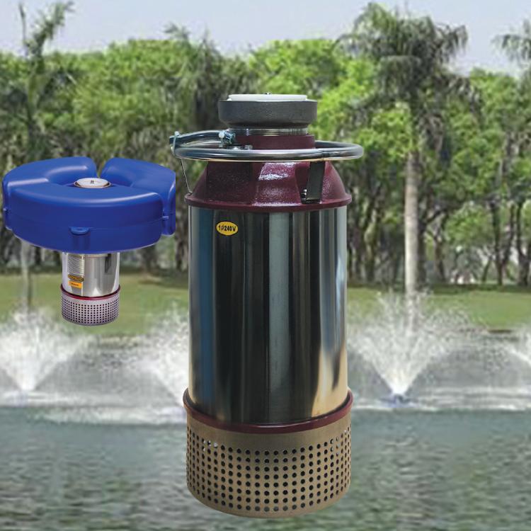 Reefe floating dam aeration pumps for lakes dams and large ponds