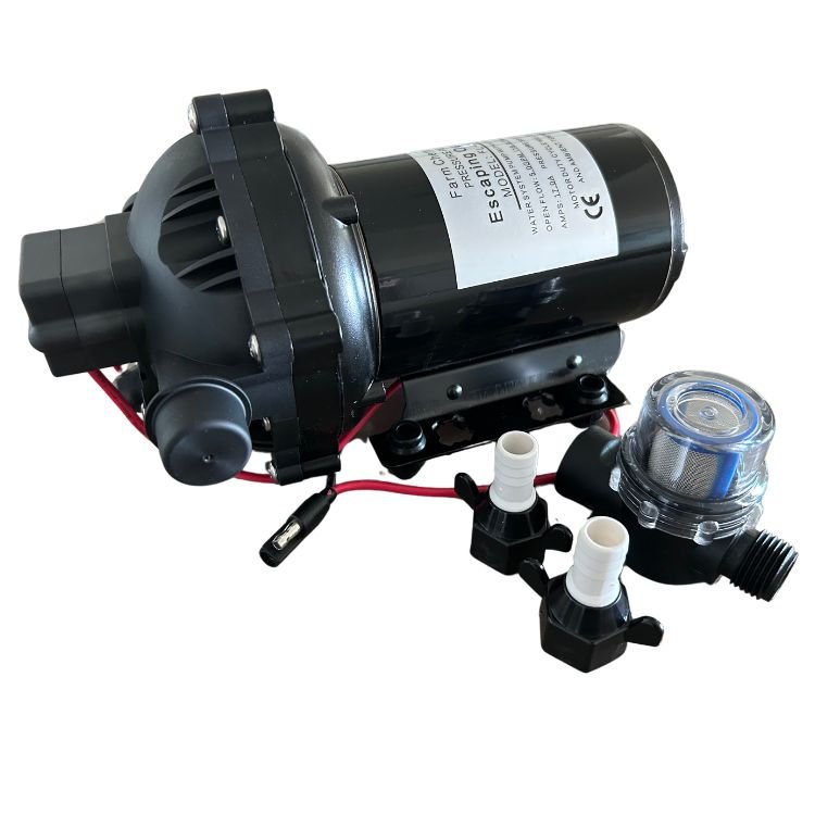 Escaping Outdoors FL70 high pressure 70PSI 12v water pump - 12 volt deckwash washdown pump