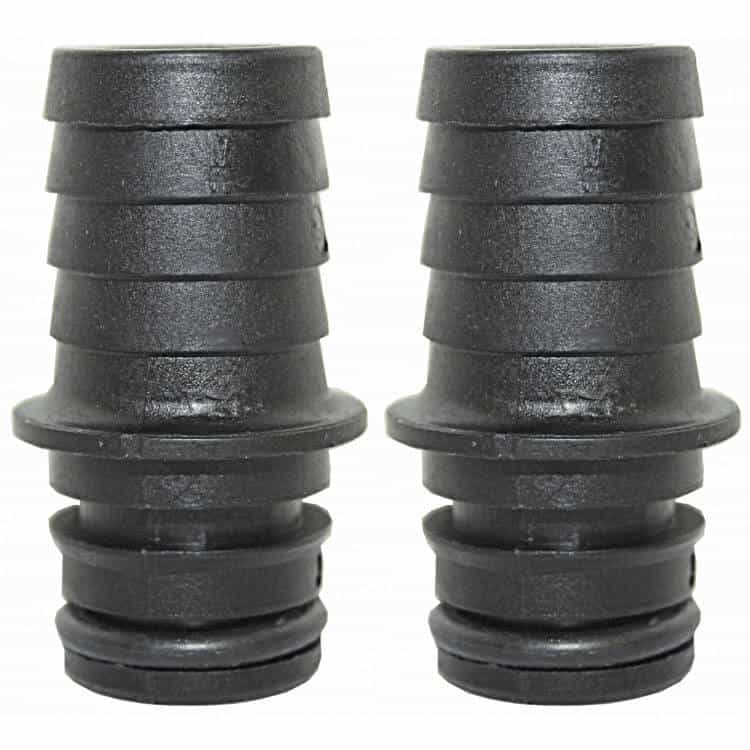 Jabsco water pump Parmax 20mm barbed straight port fittings x2