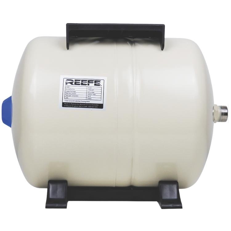 Reefe PT24H 10 Bar 24 litre horizontal pressure tank with stand