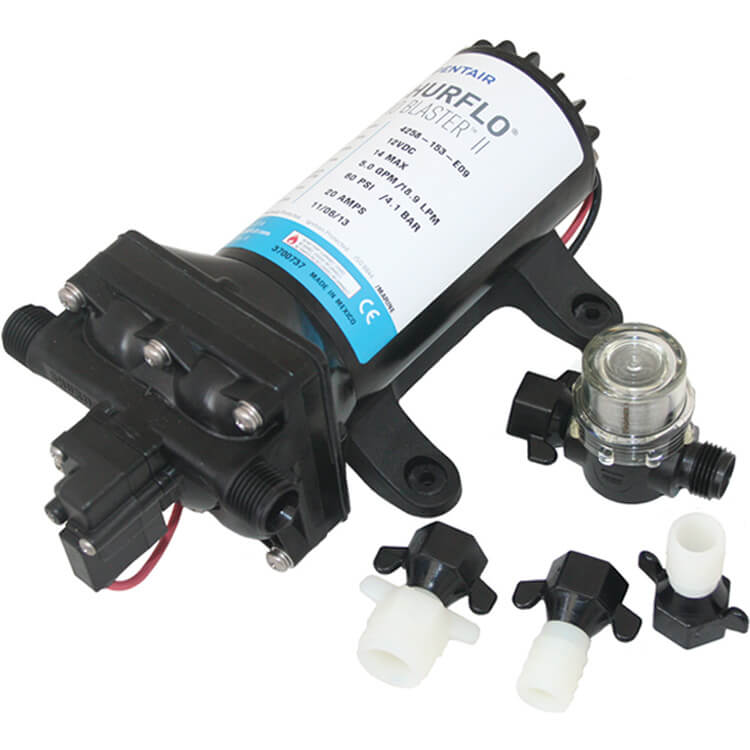 Shurflo 4.0 Pro Baitmaster 2 24V 45PSI 15LPM deck wash pump