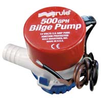 Rule 500 12V 23LPM Submersible bilge boat baitbox pump - Water Pumps Now